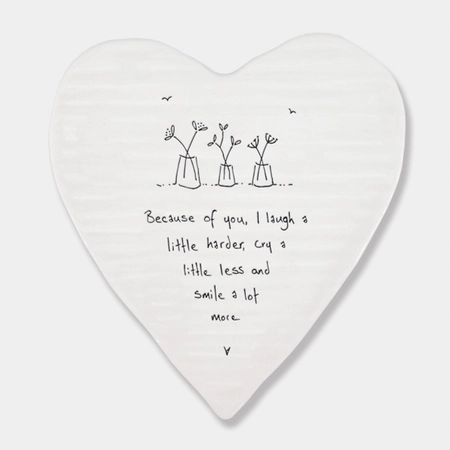 Heart coaster-Because of you - image 1