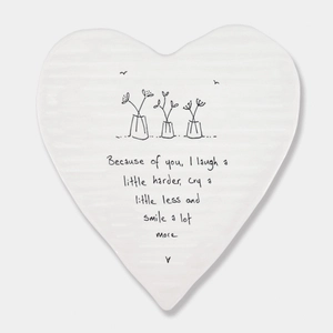 Heart coaster-Because of you - image 1