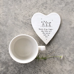 Heart coaster-Because of you - image 2