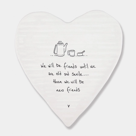 Heart coaster-Friends old & senile - image 1