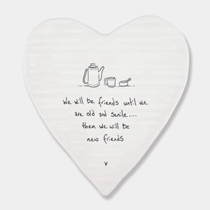 Heart coaster-Friends old & senile - image 1