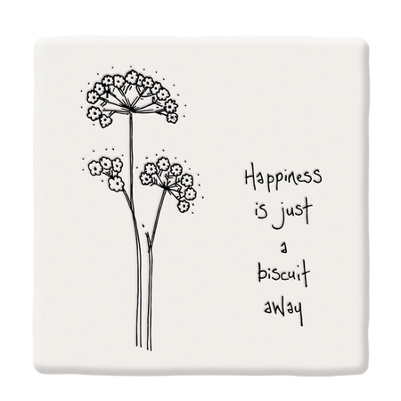 Floral coaster-Happiness biscuit - image 1