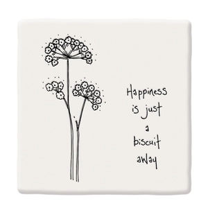 Floral coaster-Happiness biscuit - image 1
