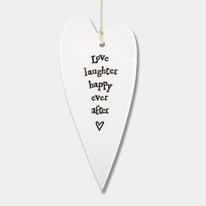 Porcelain long heart Love, laughter - image 1