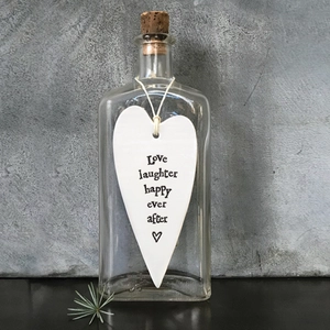 Porcelain long heart Love, laughter - image 2