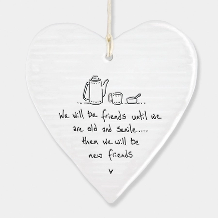 Wobbly round heart-We will be friends until we are old - image 1