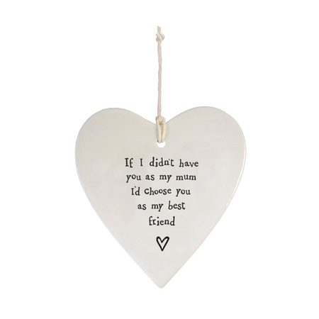 Porcelain round heart Have you as mum - image 1