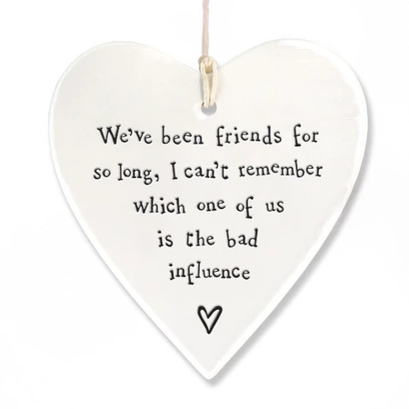 Porcelain round heart-Bad influence - image 1