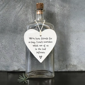 Porcelain round heart-Bad influence - image 2