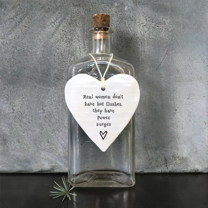 Porcelain round heart Real women hot flushes - image 2