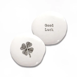 Porcelain pebble-Shamrock/Good luck - image 1