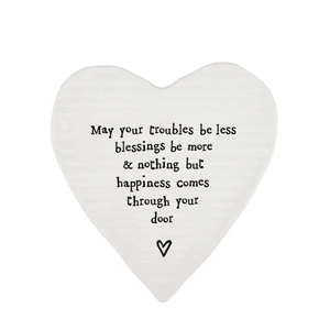Porcelain coaster-May your troubles be less - image 1