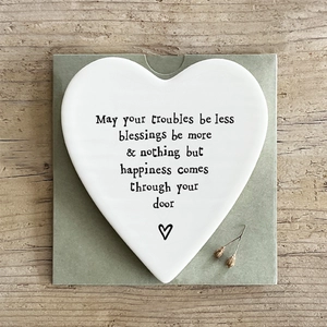 Porcelain coaster-May your troubles be less - image 2