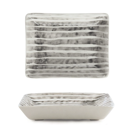 Oblong dish Painted stripe - image 1