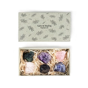 980.1  Lg matchbox crystal set-Calm &amp; healing - image 3