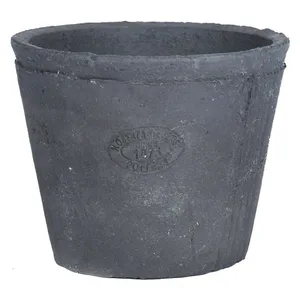 F/F GREY TERRACOTTA POT ROUND