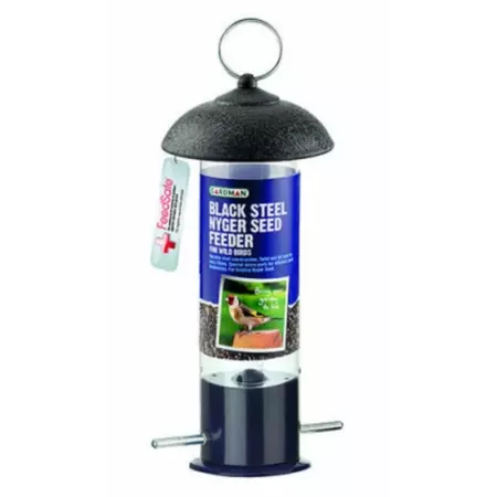 G/M Black Steel Nyger Seed Feeder