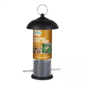 G/M Black Steel Sunflower Heart Feeder