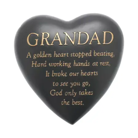 Grey Heart Memorial Grandad