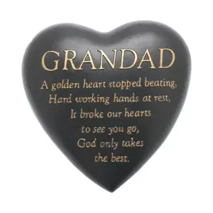 Grey Heart Memorial Grandad