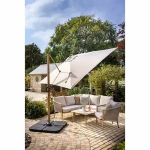 Hartman Aegean Folie Cantilever Parasol 2.5M Square - Dove - image 1