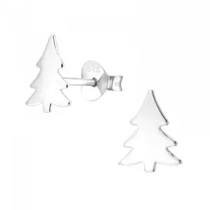 HT Sterling Silver Studs Xmas tree