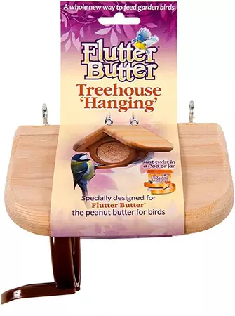 J/Jayne Flutter Butter Treehouse Hanging Feeder