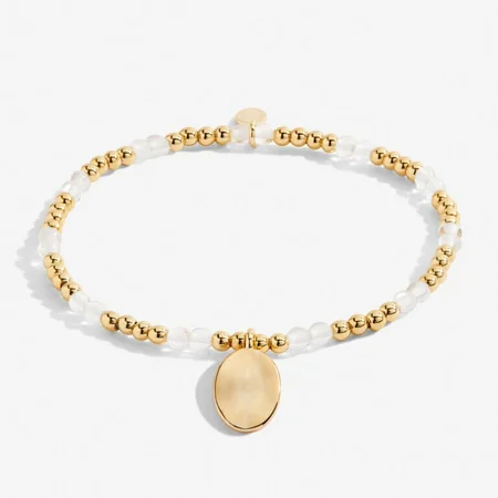 A Little 'Birthstone' April Gold Stretch Bracelet 17.5cm - image 2