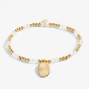 A Little 'Birthstone' April Gold Stretch Bracelet 17.5cm - image 2