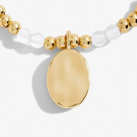 A Little 'Birthstone' April Gold Stretch Bracelet 17.5cm - image 3