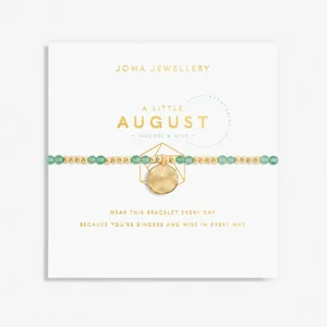 A Little 'Birthstone' August Gold Stretch Bracelet 17.5cm - image 1