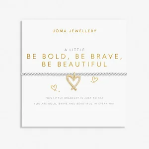 A Little 'Be Bold' Silver & Gold Plated Stretch Bracelet 17.5cm - image 1