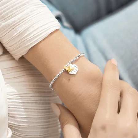 A Little 'Bees Knees' Silver Stretch Bracelet 17.5cm - image 2