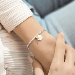 A Little 'Bees Knees' Silver Stretch Bracelet 17.5cm - image 2