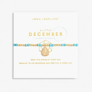 A Little 'Birthstone' December Gold Stretch Bracelet 17.5cm - image 1