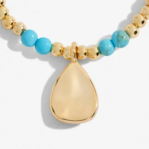 A Little 'Birthstone' December Gold Stretch Bracelet 17.5cm - image 2
