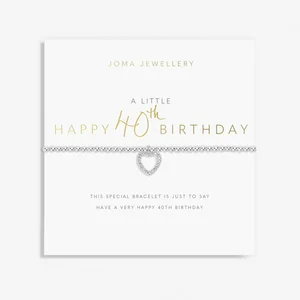 a little HAPPY 40TH BIRTHDAY - bracelet