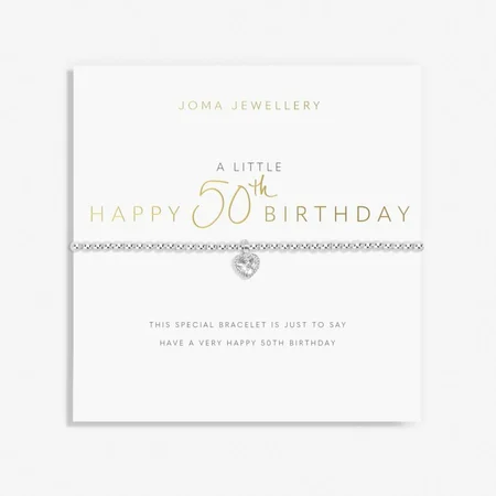 a little HAPPY 50TH BIRTHDAY - bracelet