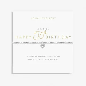 a little HAPPY 50TH BIRTHDAY - bracelet