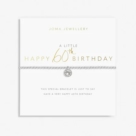 a little HAPPY 60TH BIRTHDAY - bracelet