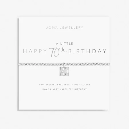 a little HAPPY 70TH BIRTHDAY - bracelet