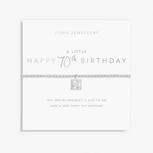 a little HAPPY 70TH BIRTHDAY - bracelet