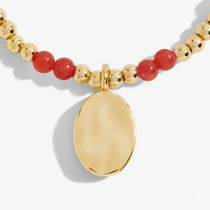 A Little 'Birthstone' January Gold Stretch Bracelet 17.5cm - image 2