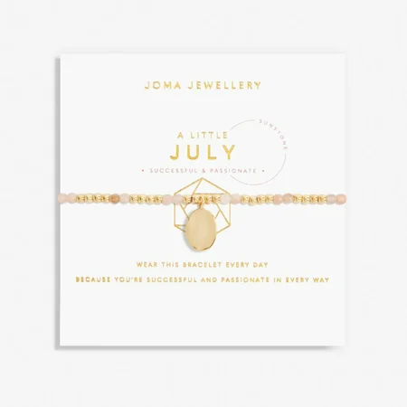 A Little 'Birthstone' July Gold Stretch Bracelet 17.5cm - image 1