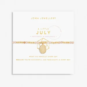 A Little 'Birthstone' July Gold Stretch Bracelet 17.5cm - image 1