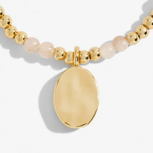 A Little 'Birthstone' July Gold Stretch Bracelet 17.5cm - image 2