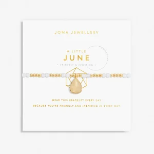 A Little 'Birthstone' June Gold Stretch Bracelet 17.5cm - image 1