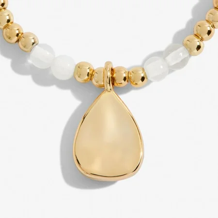 A Little 'Birthstone' June Gold Stretch Bracelet 17.5cm - image 2