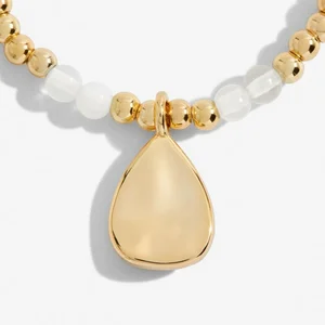 A Little 'Birthstone' June Gold Stretch Bracelet 17.5cm - image 2