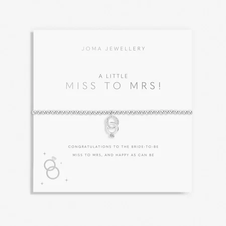 A LITTLE | MISS TO MRS! | Silver | Bracelet | 17.5cm stretch - image 1